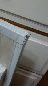 Rotura del borde plástico del convector