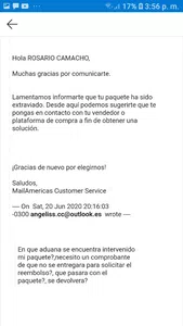 Paquete robado