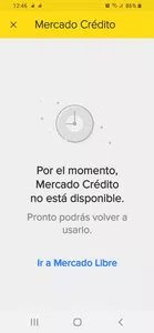 No puedo acceder a mercado crédito y ver las cuotas que debo pagar!