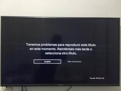 No pudo ver netflix en mi tele noblex