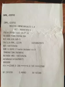 Compre una tarjeta mensual y no me llego