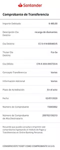 Cargué diamantes y me lo rechazaron cuando ya había depositado el dinero