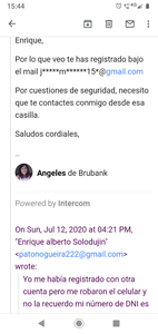 Perdí el otro celular dónde tenía mi cuenta y ahora no me acuerdo la clave