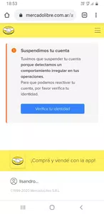 Suspension de cuenta