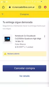 Cancelación de compra