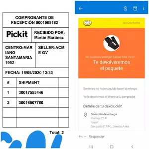 Reclamo de entrega