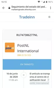 No me llegan los productos