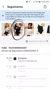Me falta 1 pza en mi pedido