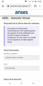 Incumplimiento del otorgamiento del ife