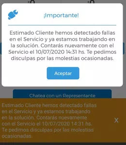 No tengo servicio de telecentro