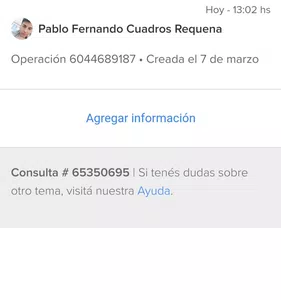 Devolución grabr en tarjeta mercado pago- prepaga