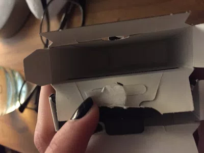 Caja de preservativo vacía