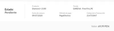 No he recibido mis diamantes
