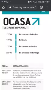 Problema con la entrega