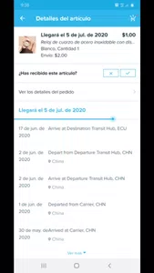 Mi cuñado me hizo una compra desde chile por wish el 17 de junio y no me llegó