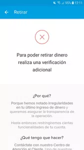 Extraer el dinero de la cuenta