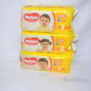 Vino fallado un pañal huggies amarillo