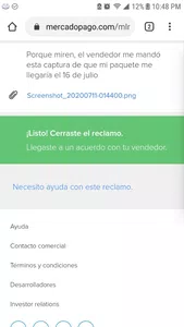 Fallo con un reclamo