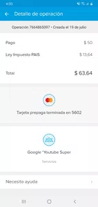 Quiero que me devuelvan un pago de un servicio que no me brindaron