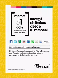 Personal me cobra $2 por no poder usar datos moviles en mi blackberry