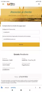 No me llegó mis diamantes