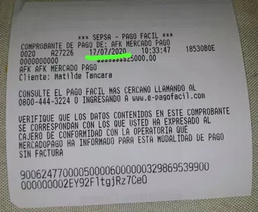 No le llegó mi depósito?