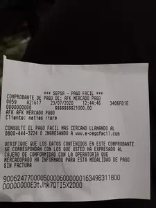 Devolucion de dinero
