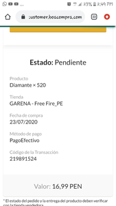 No me llega los diamantes a mi cuenta
