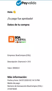 No me llegan los diamantes que recargue