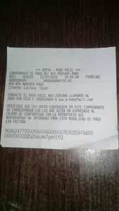 Estafa a traves de mercadopago en pagofacil