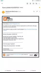 No me llega la carga quiero mis diamante