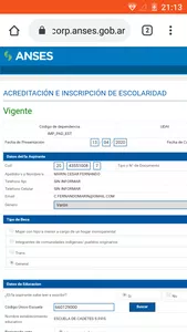 Corregir el formulario de becas progresar
