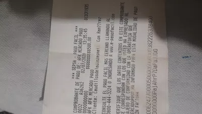 No me en cuento con el efectivo que pague, 3300 pesos?