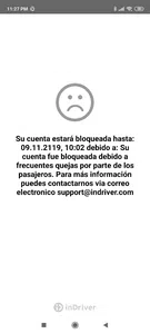 Quiero recuperar mi cuenta para poder trabajar en indriver por favor