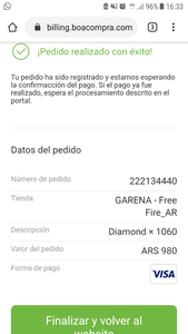 No me llega los diamantes