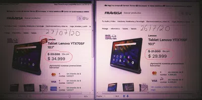 Fravega aumenta los precios para que parezcan ofertas de hot sale