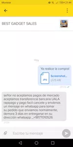 Me estafaron comprando en mercado libre