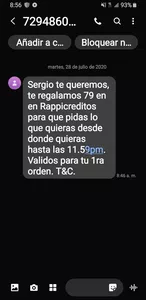 Demasiados mensajes diarios