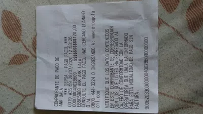 Error de recarga, a otro usuario ualá accidentalmente