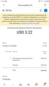 Falta de pago