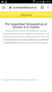 Bloquearon mi cuenta mercado pago con dinero q ingrese