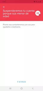 Suspension de cuenta