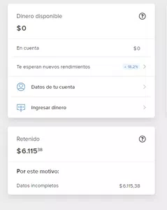 Me retuvieron todo dinero de la cuenta