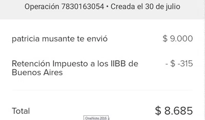 Retencion de iibb mercado pago - no corresponde