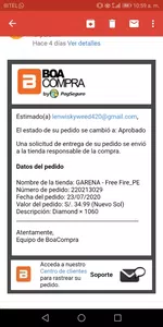 Hice una recarga que hasta el día de hoy no llega