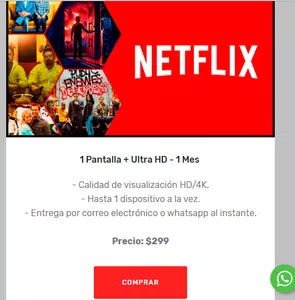 Netfliz revendedor no da la cuenta ni dinero