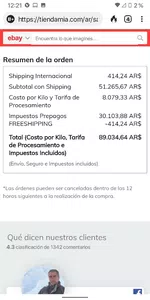 Compra cancelada por tiendamia sin devolución total del dinero
