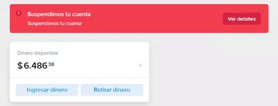 Me retuvieron todo dinero de la cuenta