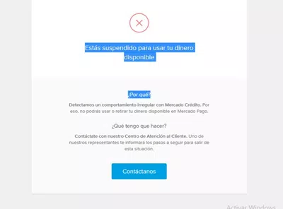 No puedo retirar mi dinero de mercado pago