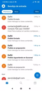 Cambios y devoluciónes en dafiti